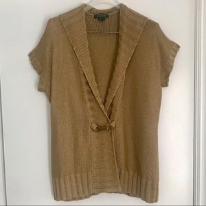 Lauren Ralph Lauren Short Sleeve Cardigan Sweater